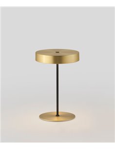 Lámpara de mesa Ambor – Aromas – Lámpara dorada, LED 3000K, Regulable 2