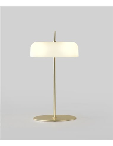 Lámpara de mesa Atil – Aromas – Lámpara de cristal blanco, LED 2700K, 50 cm