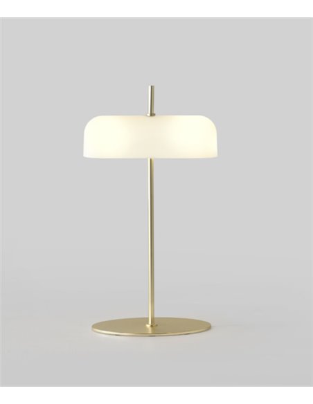 Lámpara de mesa Atil – Aromas – Lámpara de cristal blanco, LED 2700K, 50 cm