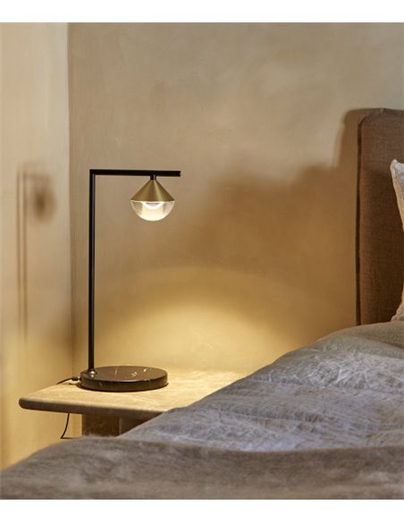 Lámpara de mesa Nino – Aromas – Lámpara de mármol, LED 3000K, Regulable