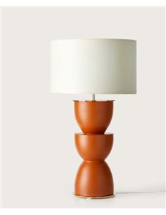 Lámpara de mesa Metric – Aromas – Lámpara decorativa de cerámica amarilla, Pantalla incluida 2