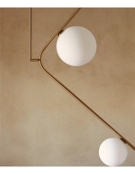 Lámpara colgante Gruye – Aromas – Lámpara de techo geométrica, tipo bola, LED 2700K