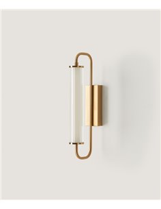 Aplique de pared Ison – Aromas – Aplique de pared decorativo, Lámpara de vidrio, LED regulable 2700K 2