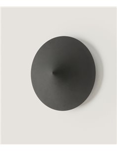 Aplique de pared Hat – Aromas – Aplique inspiración japonesa, Lámpara negra+dorada, LED 3000K