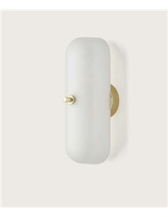 Aplique de pared Atil – Aromas – Lámpara de pared dorada, 28 cm, LED 2700K 2