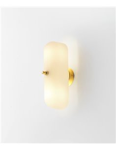 Aplique de pared Atil – Aromas – Lámpara de pared dorada, 28 cm, LED 2700K