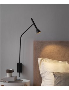 Aplique de pared Lyb - Aromas - Lámpara LED de lectura de diseño con Touch me regulable