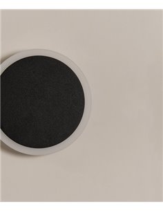 Aplique de pared Horizon W15 - Milán - Lámpara de pared cortada a laser, Acero negro, LED 2700K, 15 cm 2