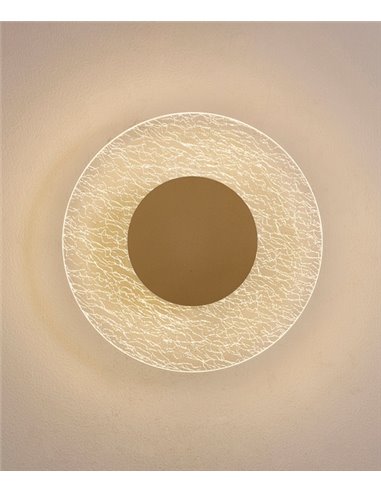 Aplique de pared Jewel – Mantra – Lámpara circular LED 3000K, 25-50 cm