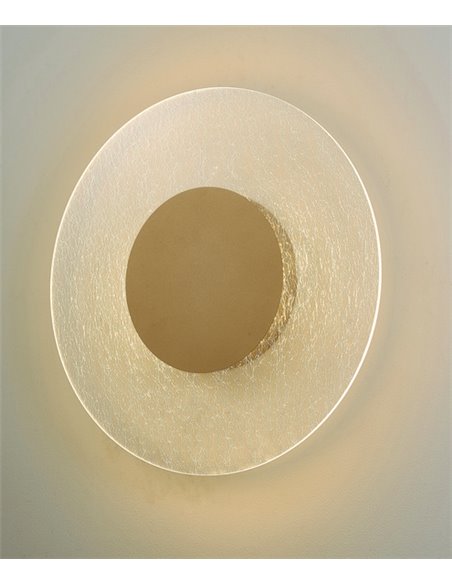 Aplique de pared Jewel – Mantra – Lámpara circular LED 3000K, 25-50 cm