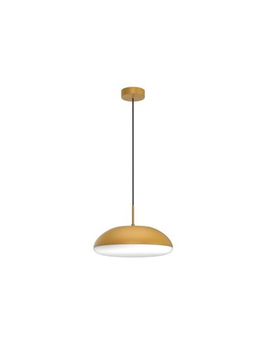 Lámpara colgante Kazz – Mantra – Acabados blanco/negro/madera/dorado, 38/50 cm