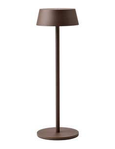 Lámpara portátil K4- Mantra – Lámpara de mesa exterior LED 3000K, Regulable táctil, Blanco/Negro/Corten