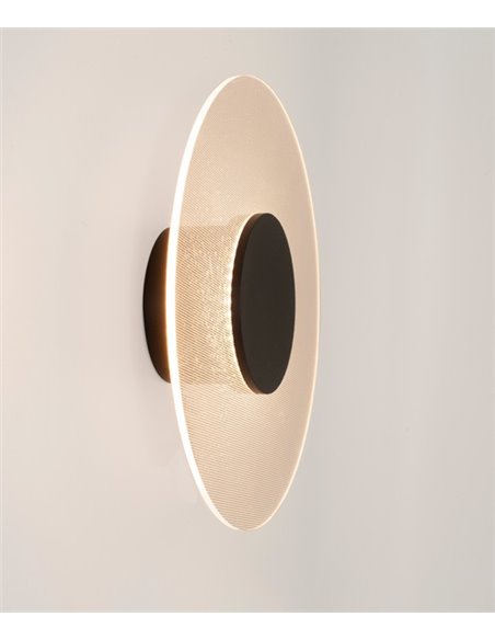 Aplique de pared Venus – Mantra – Lámpara de pared decorativa, LED 3000K, Ø 22,5/50 cm