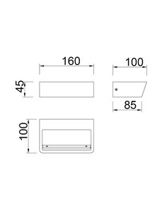Aplique de pared Altea – Mantra – Lámpara blanca, LED 3000/4000K 2