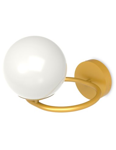 Aplique de pared Sphere – Pujol – Lámpara tipo bola, Pantalla inclinable