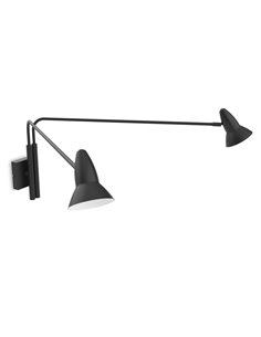 Aplique de pared Duo 2 – Pujol – Lámpara de lectura, 2 brazos orientables 2