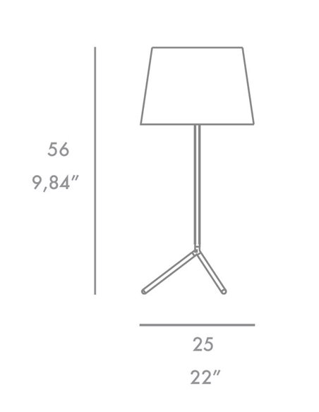 Lámpara de mesa Minima – Foc – Lámpara minimalista, trípode