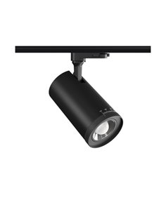Foco de carril trifásico Zoom – Beneito & Faure – Ajustable 15º-55º, Temperatura color regulable: 2700K/3200K/4000K 2