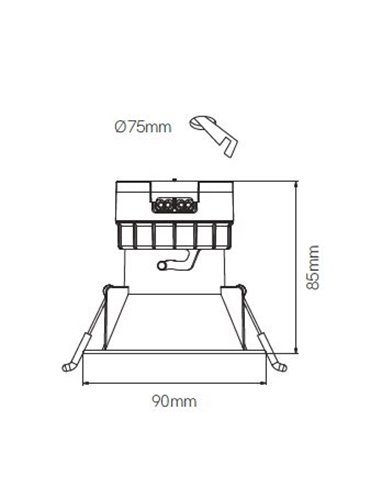 Lámpara de techo empotrable Pulcom Round – Beneito & Faure – Foco redondo, Temperatura de color regulable: 2.700K/3.200K/4.000K, Lámpara de techo empotrable Pulcom Round – Beneito & Faure – Foco redondo, Temperatura de color regulable: 2.700K/3.200K/4.000K,