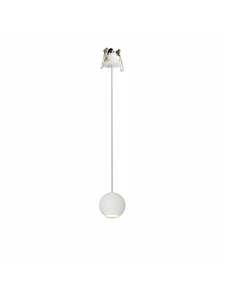 Lámpara colgante empotrable Bora – Beneito & Faure – Lámpara LED 2700K/3000K, Ø 7 cm