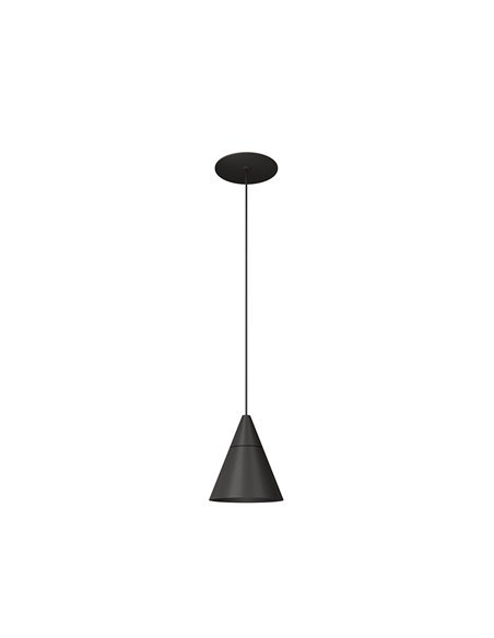 Lámpara colgante empotrable Zoe – Beneito & Faure – Lámpara de techo LED 2700K/3000K, Aluminio blanco o negro