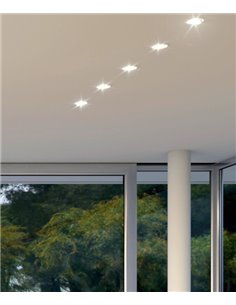 Lámpara empotrable downlight Compac R – Beneito & Faure – Formato redondo 9 cm, Acabado blanco, LED 2700K/4000K