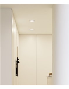 Lámpara empotrable downlight Noi – Beneito & Faure – Lámpara redonda LED 3000K/4000K, Regulable, Ø 15 cm