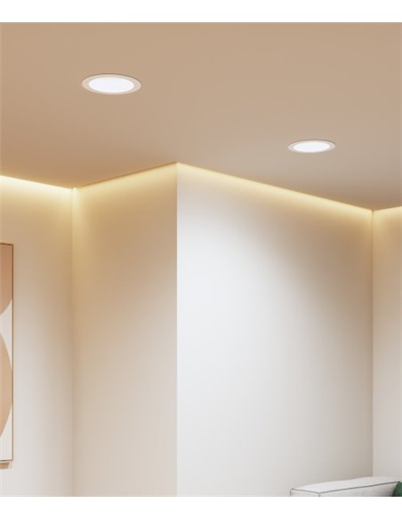 Empotrable de techo Thessis – Beneito & Faure – Lámpara LED, Temperatura de color regulable: 3.000K / 4.000K / 5.000K