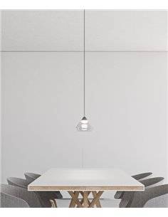 Lámpara colgante Ark – Beneito & Faure – Lámpara de techo LED 2700K/3000K, Pantalla transparente