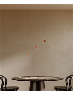 Lámpara colgante Bora – Beneito & Faure – Lámpara moderna Ø 7 cm, LED 2700K/3000K