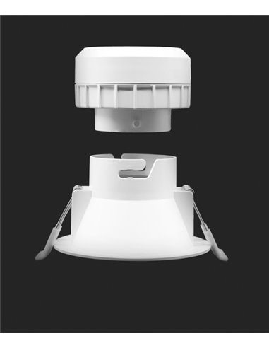 Lámpara de techo empotrable Pulcom Round – Beneito & Faure – Foco redondo, Temperatura de color regulable: 2.700K/3.200K/4.000K, Lámpara de techo empotrable Pulcom Round – Beneito & Faure – Foco redondo, Temperatura de color regulable: 2.700K/3.200K/4.000K,