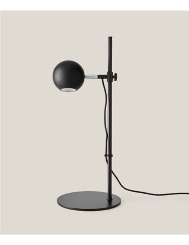 Lámpara de mesa Lita - Aromas - Acabado negro con cabezal de madera, LED 3000K 
