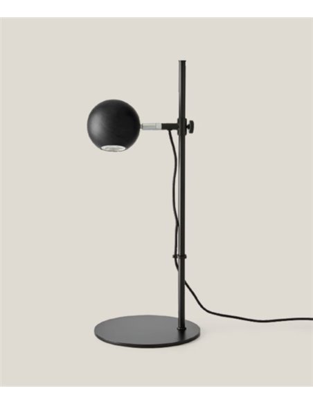 Lámpara de mesa Lita - Aromas - Acabado negro con cabezal de madera, LED 3000K 