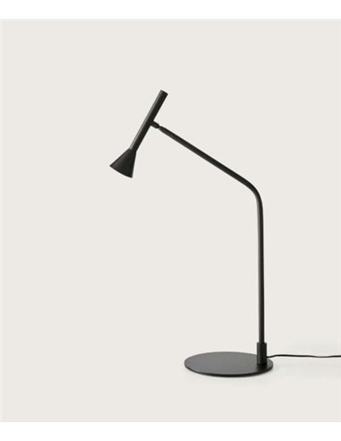 Lámpara de Mesa Lyb - Aromas - Lámpara negra de estudio o escritorio 