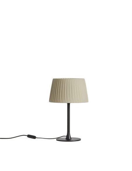Lámpara de mesa Versus – Massmi – Pantalla de cinta de seda, Altura: 39 cm