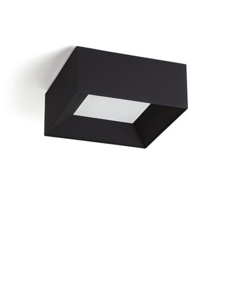 Plafón de techo Volum Translucent – Massmi – Lámpara cuadrada, 3 tamaños, Pantalla de tela algodón translúcido