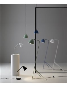 Lámpara de mesa Hat – Massmi – Lámpara de metal hierro pintado, Cable 1 metro negro