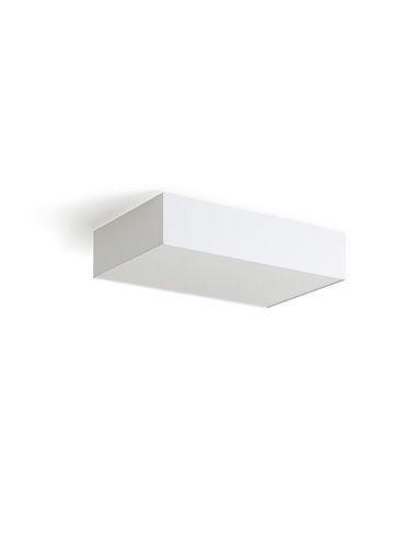 Plafón de techo Simplicity – Massmi – Lámpara de techo rectangular, Pantalla de algodón liso, 2 tamaños