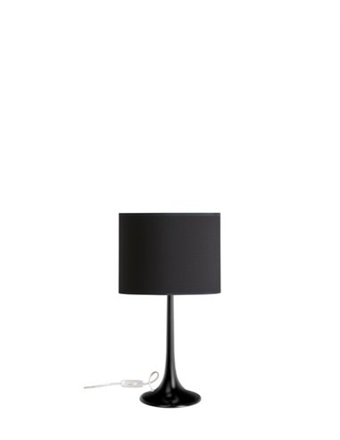 Lámpara de mesa Simplicity – Massmi – Lámpara moderna de mesa, Pantalla de tela cuadrada, 1xE27