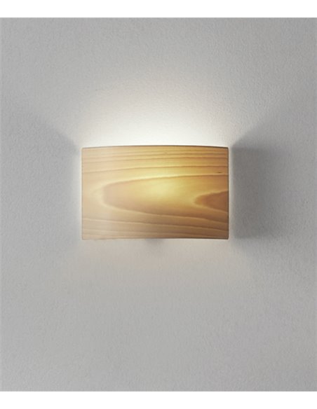 Aplique de pared Nordic – Massmi – Lámpara nórdica de madera, Acabado blanco