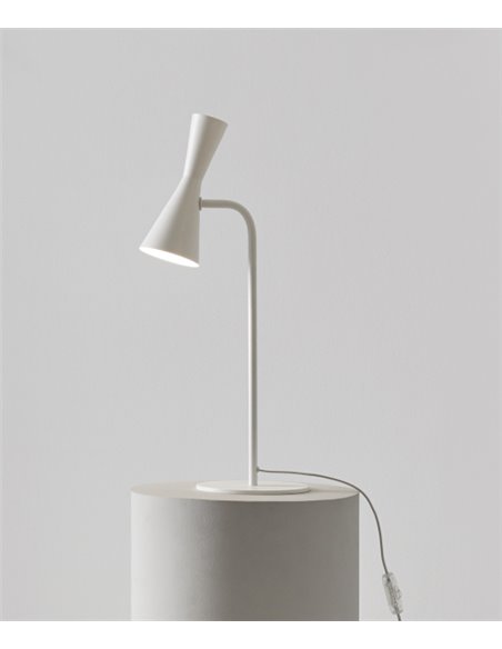 Lámpara de mesa Exa – Massmi – Lámpara vintage, Estructura hierro pintado, 1xE27