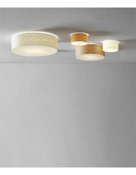 Plafón de techo Nordic – Massmi – Lámpara de madera natural, 3 tamaños