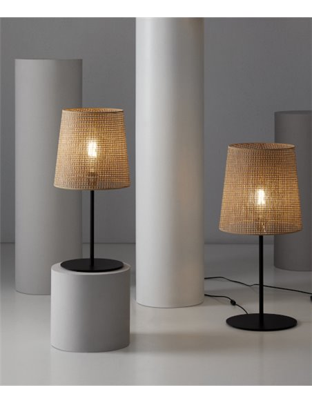 Lámpara de mesa Kanatan – Massmi – Lámpara de rejilla, Altura: 62 cm
