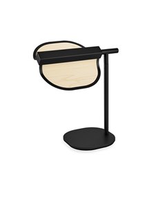 Lámpara de mesa Omma – LZF – Pantalla de madera 1 hoja/2 hojas, LED 3000K regulable, Altura: 37 cm