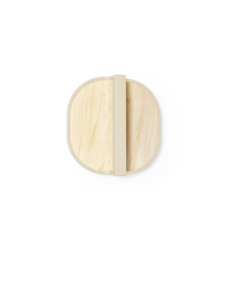 Aplique de pared Omma – LZF – Pantalla de madera natural, LED regulable