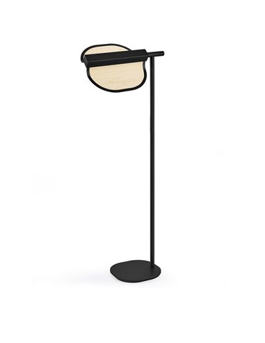 Lámpara de pie Omma – LZF – Lámpara de madera+metal, Disponible en varios colores, LED 3000K regulable, Altura: 114 cm
