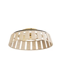 Plafón Ventilador de techo con luz Mim - FORLIGHT - Cuerda natural, DC 6 velocidades, regulable 2