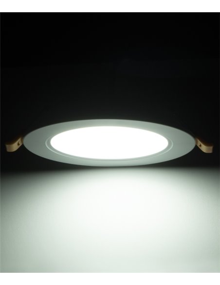 Lámpara downlight empotrable Element – FORLIGHT – Lámpara redonda blanca en 3 medidas, LED 3000K-4000K-6000K