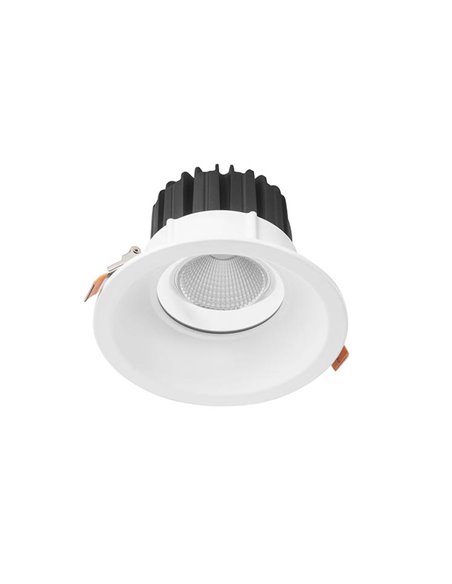 Lámpara downlight empotrable Dorit – FORLIGHT – Lámpara de techo blanca, 2 medidas, LED 3000K