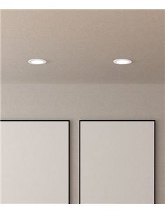 Lámpara de techo empotrable Sicro – FORLIGHT – Downlight en blanco o negro, GU10